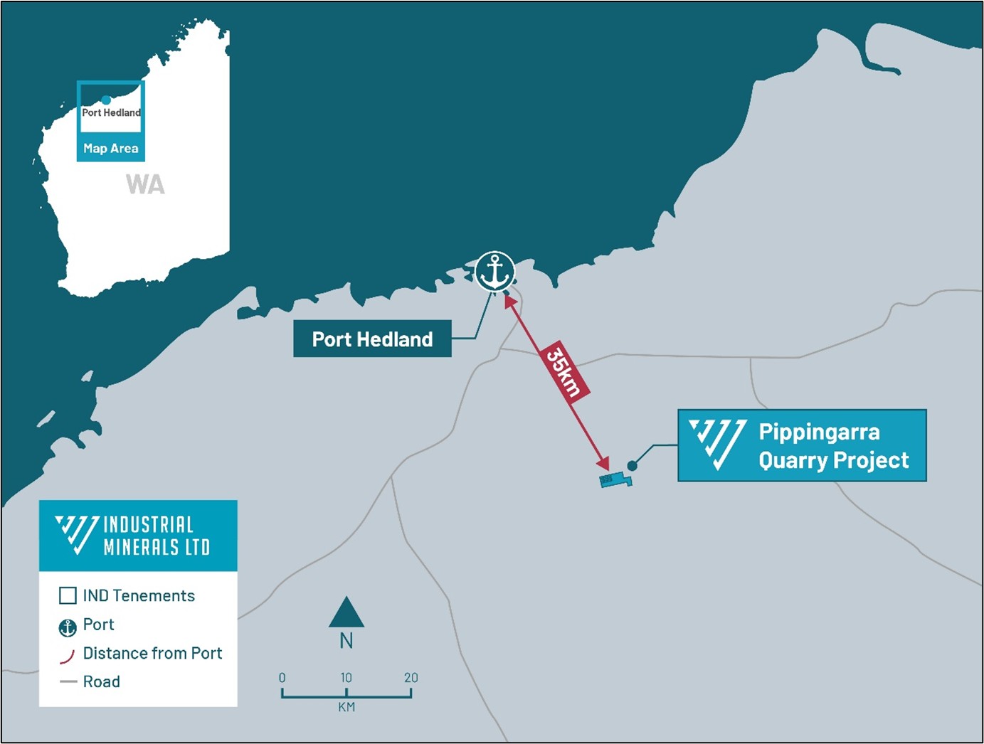 IND-Location-Map-Pippingarra-Quarry-Project